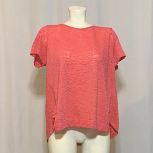 Nally & Millie Usa Pink Short Sleeve Crew Neck S/M